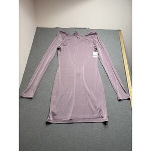 NWT Free People Call Me Later Long Sleeve Minidress Size XL Dawn Pink